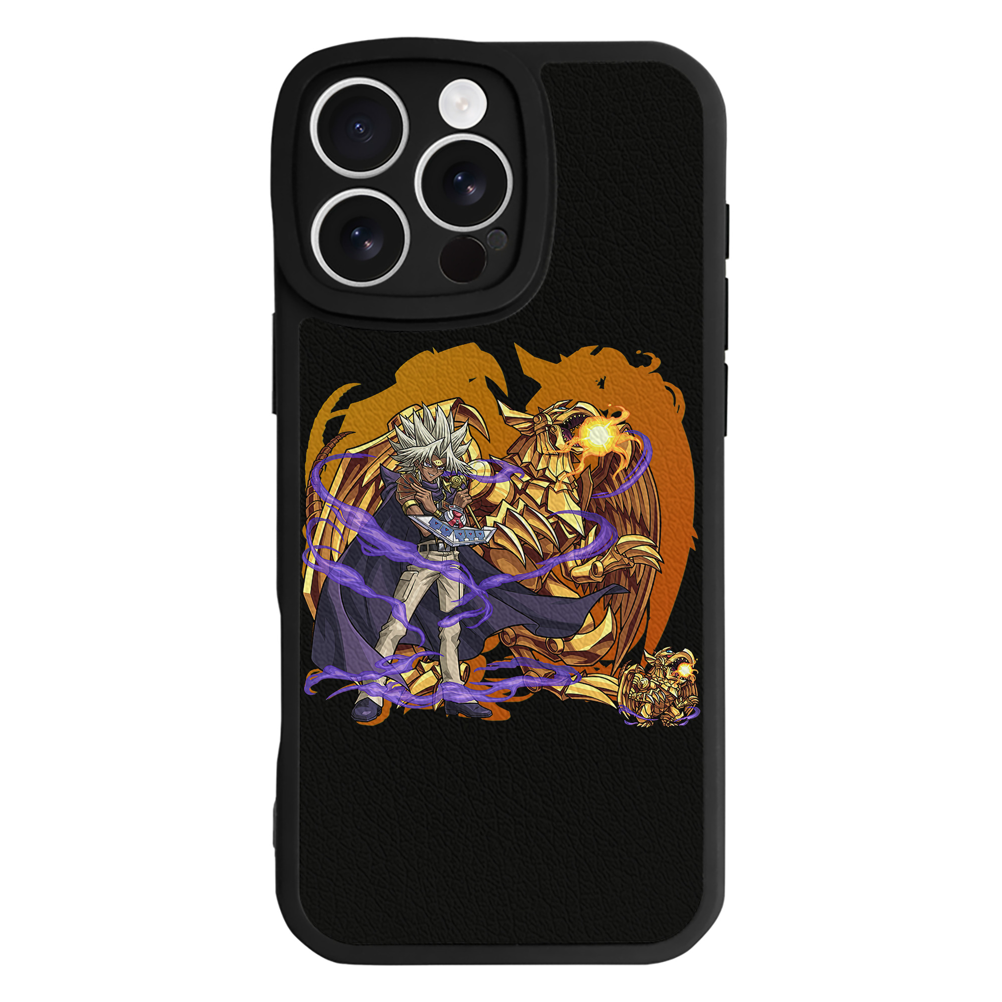 （画像用） 遊☆戯☆王 Yu-Gi-Oh! 【iPhone 16シリーズ対応】シリコンスマホケース（レザー調） 材質：シリコン